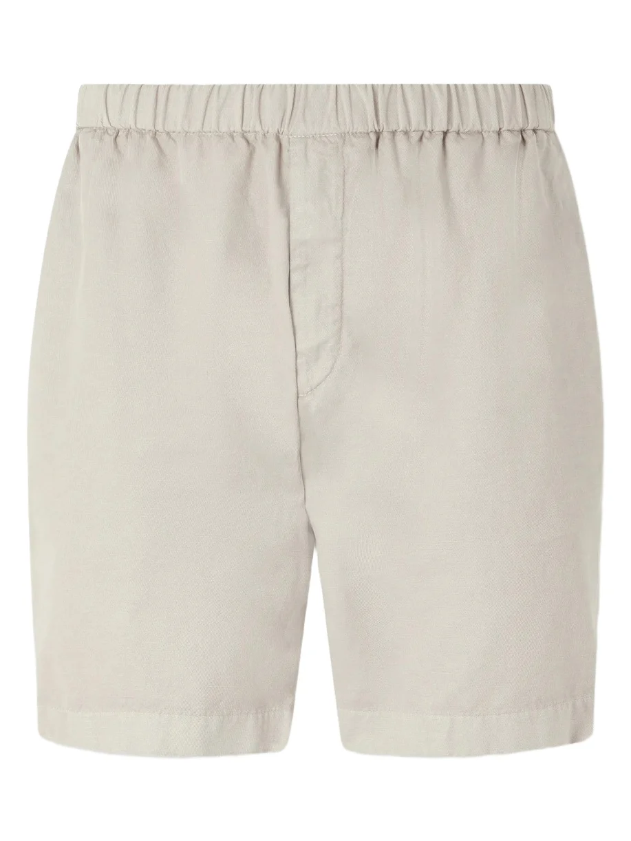 Straight-Leg Cotton-Blend Twill Shorts - Men Straight-Leg Cotton-Blend Twill Shorts - Men