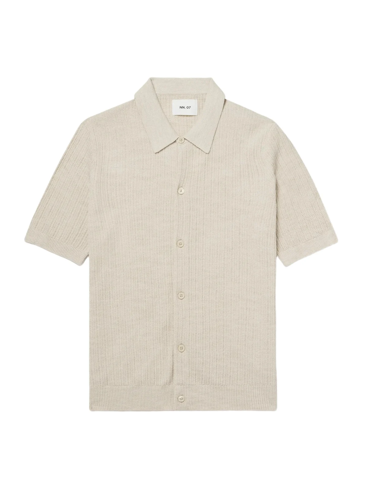 Nolan 6695 Textured-Knit Organic Cotton Shirt - Men