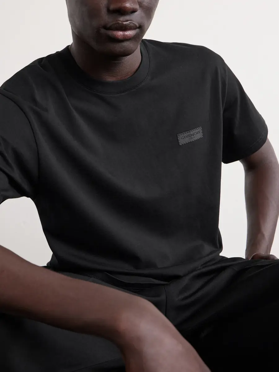 Givenchy Logo-Appliquéd Cotton-Jersey T-Shirt - Men | Thumbnail 5