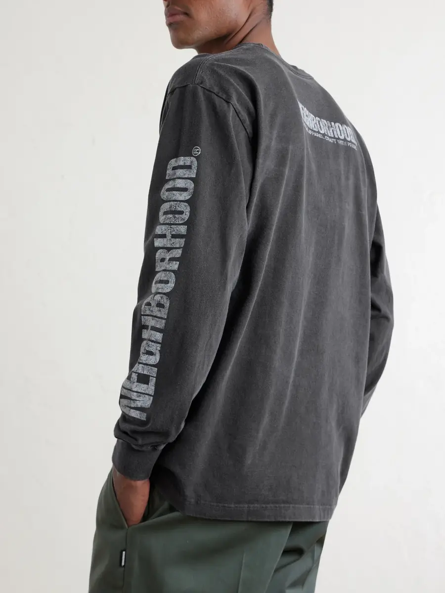 Neighborhood Logo-Print Cotton-Jersey T-Shirt - Men | Thumbnail 5
