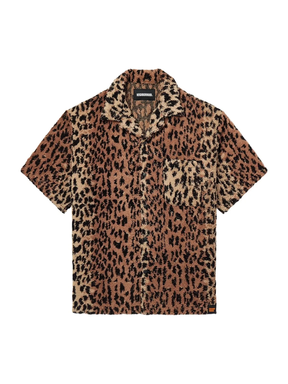 Neighborhood Hippopotamus Leopard-Print Cotton-Blend Terry Shirt - Men