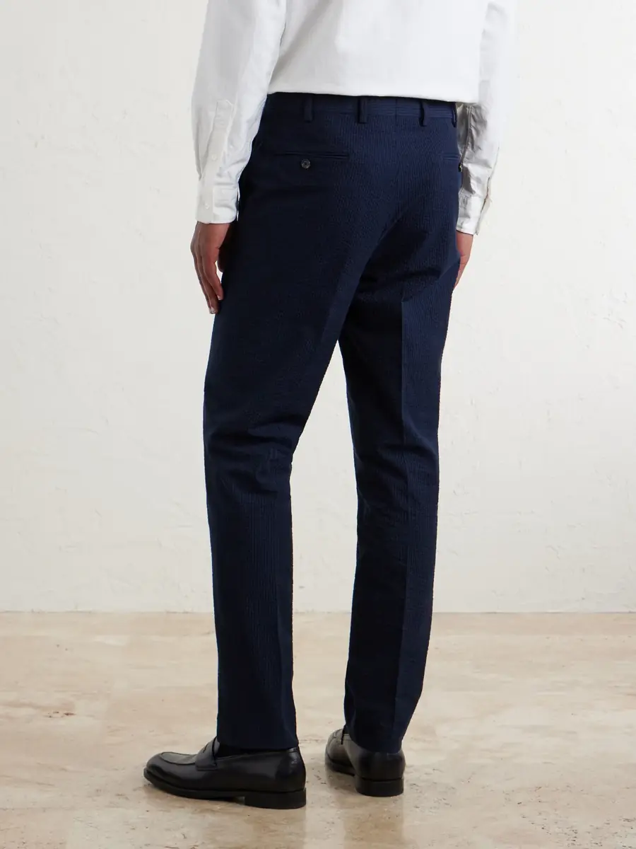 De Petrillo Straight-Leg Cotton-Seersucker Suit Trousers - Men | Thumbnail 4 De Petrillo Straight-Leg Cotton-Seersucker Suit Trousers - Men | Thumbnail 4