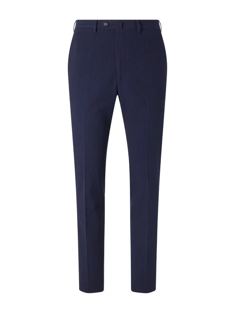 De Petrillo Straight-Leg Cotton-Seersucker Suit Trousers - Men | Image 1 De Petrillo Straight-Leg Cotton-Seersucker Suit Trousers - Men | Image 1