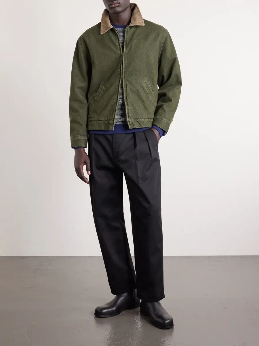 WTAPS Straight-Leg Pleated Twill Trousers - Men | Thumbnail 2