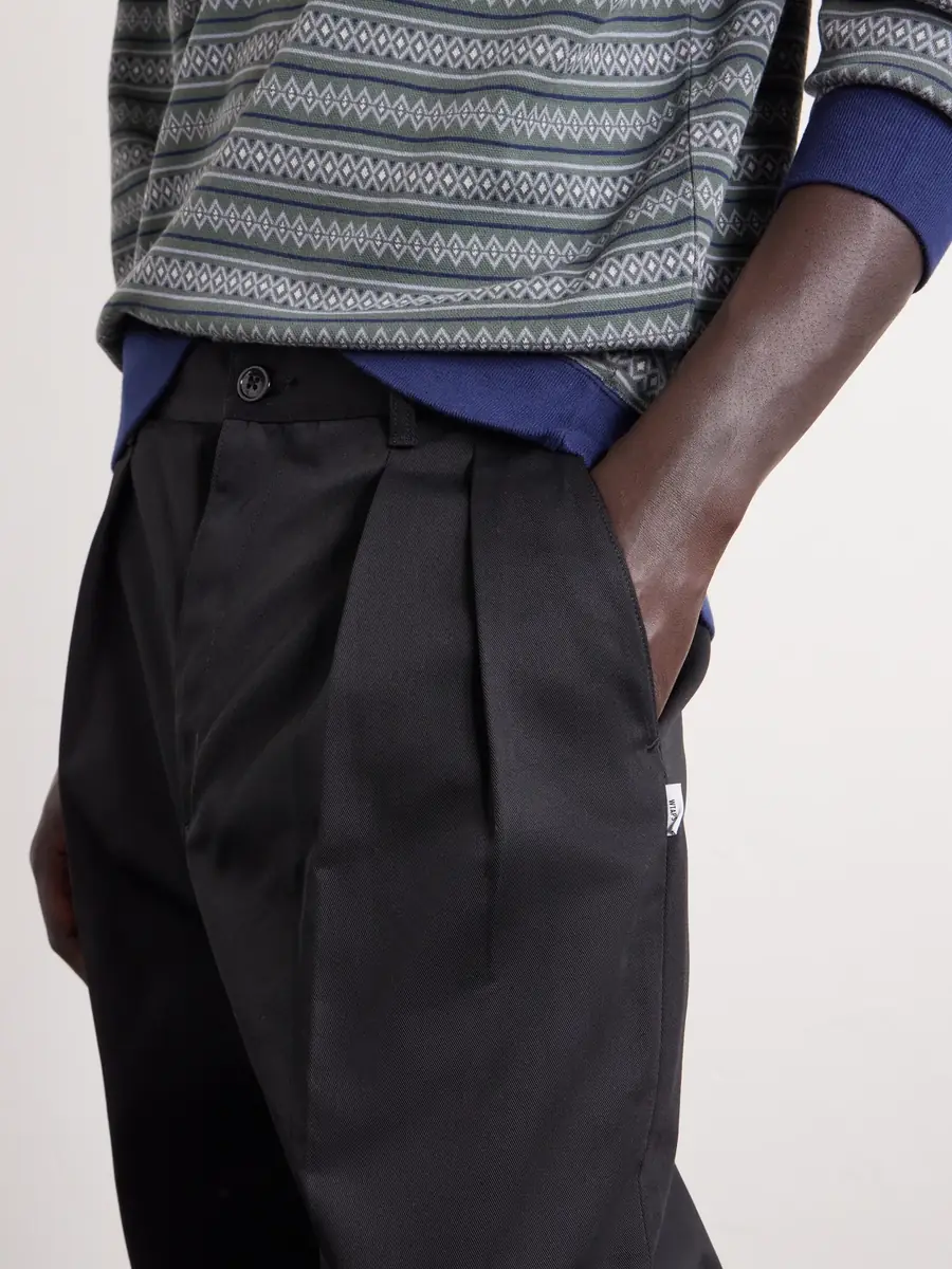 WTAPS Straight-Leg Pleated Twill Trousers - Men | Thumbnail 5