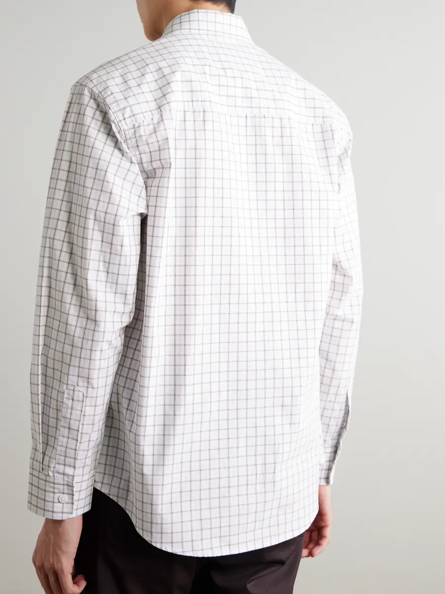 NN07 Quinsy 50070 Checked Organic Cotton-Poplin Shirt - Men | Thumbnail 4 NN07 Quinsy 50070 Checked Organic Cotton-Poplin Shirt - Men | Thumbnail 4