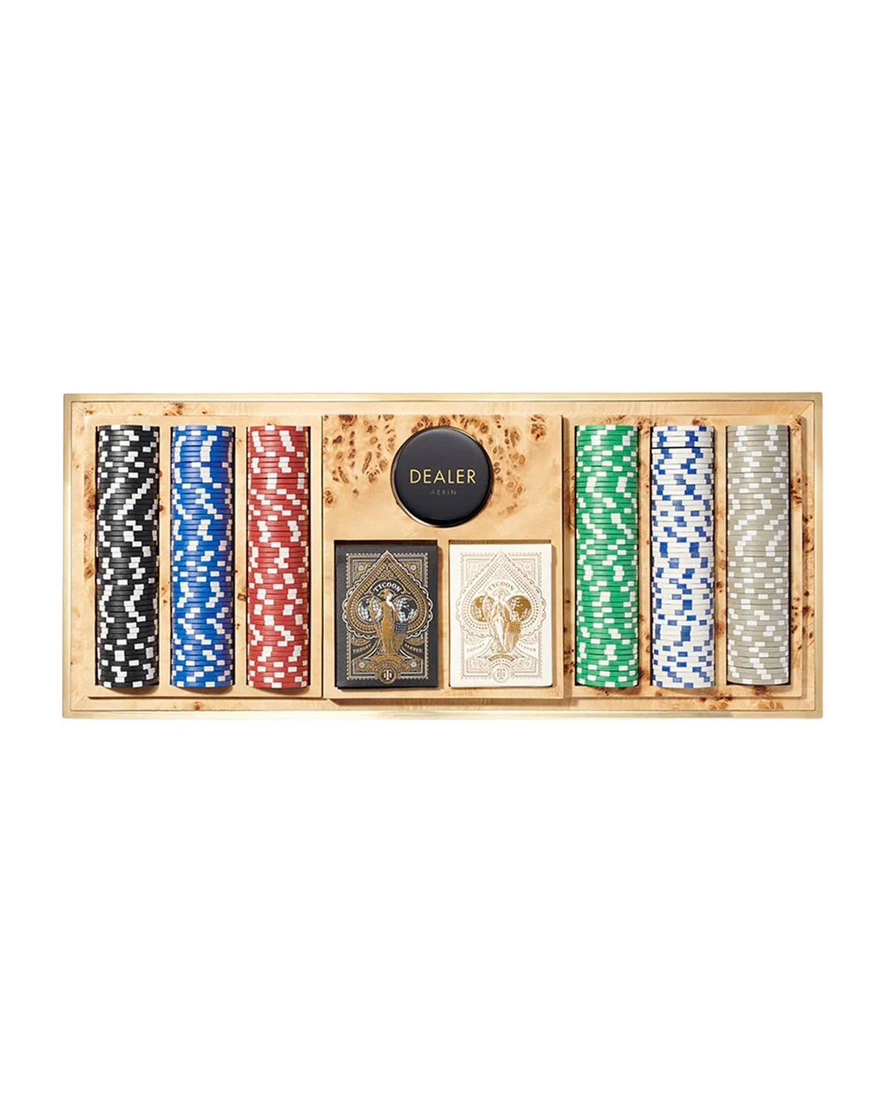 AERIN Faux Shagreen Poker Set