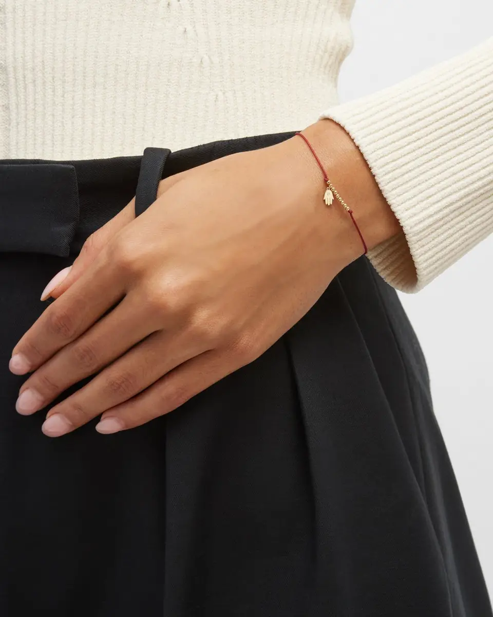 Sydney Evan Diamond Hamsa Pull-Cord Bracelet | Thumbnail 5 Sydney Evan Diamond Hamsa Pull-Cord Bracelet | Thumbnail 5