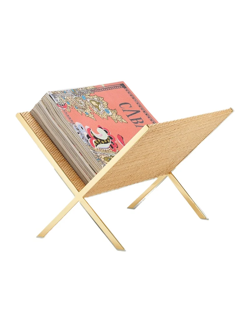AERIN Colette Cane Magazine Rack