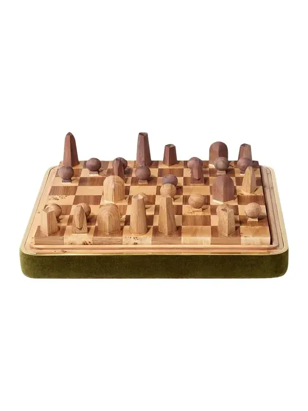 AERIN Velvet Chess Set