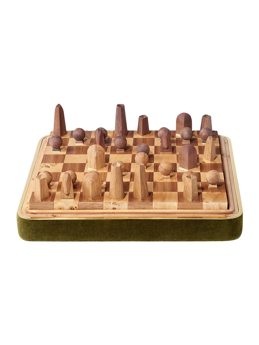 AERIN Velvet Chess Set