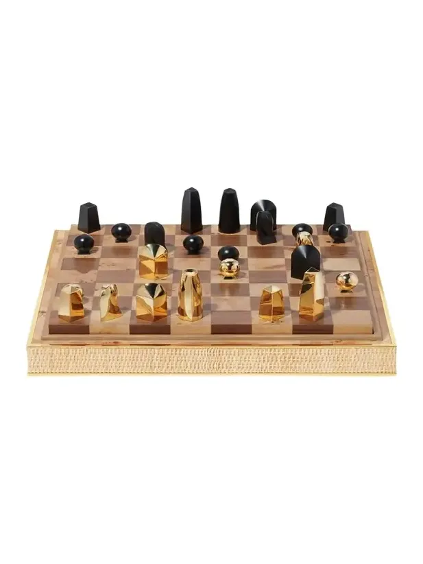 AERIN Colette Cane Chess Set