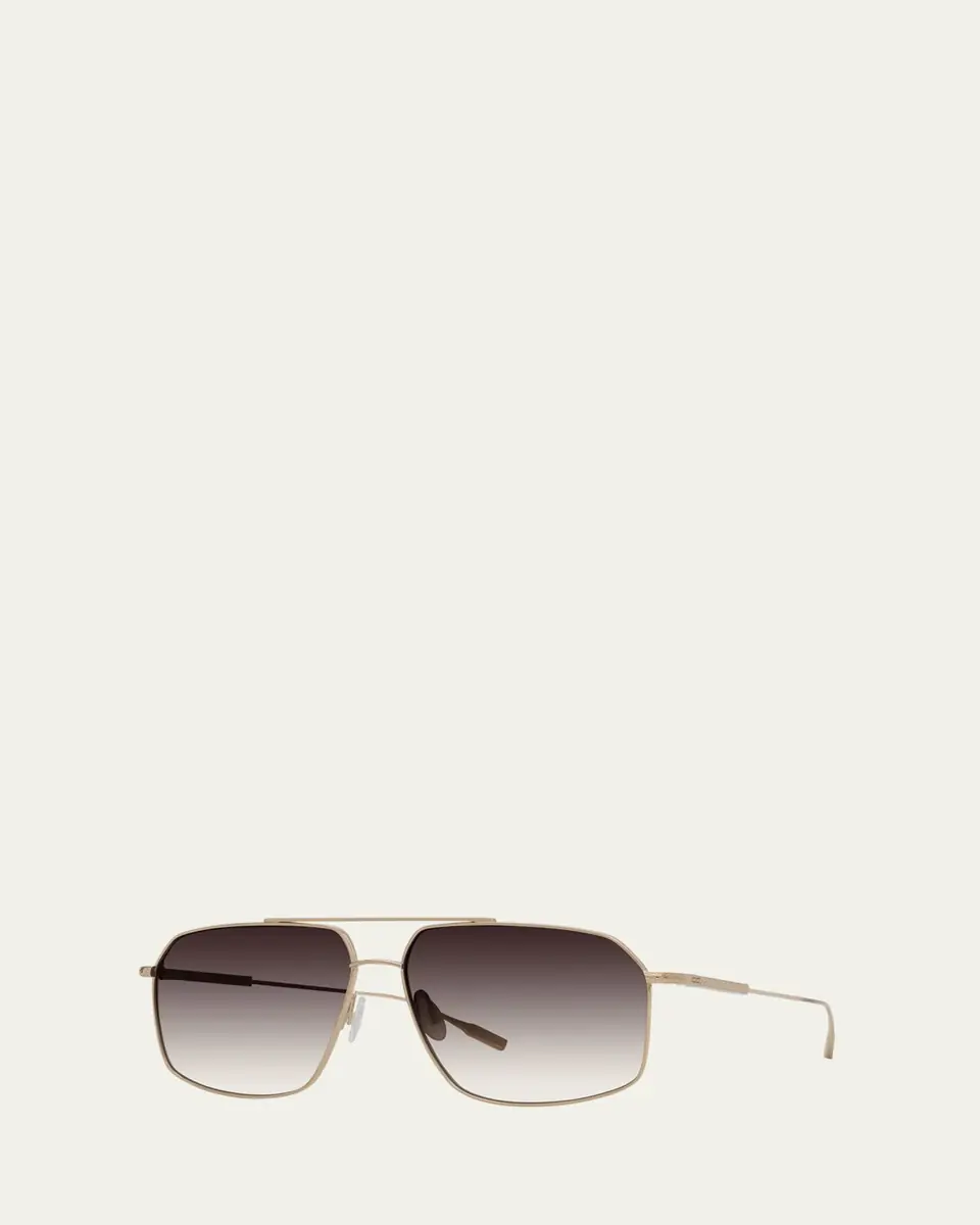 BARTON PERREIRA Renzo Titanium Aviator Sunglasses | Thumbnail 2 BARTON PERREIRA Renzo Titanium Aviator Sunglasses | Thumbnail 2