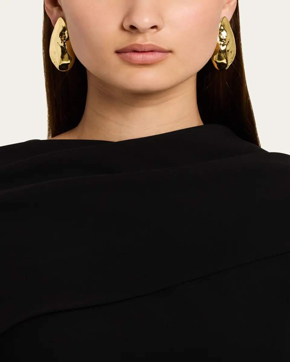 ALEXIS BITTAR Molten Puffy Teardrop Post Earrings | Thumbnail 2