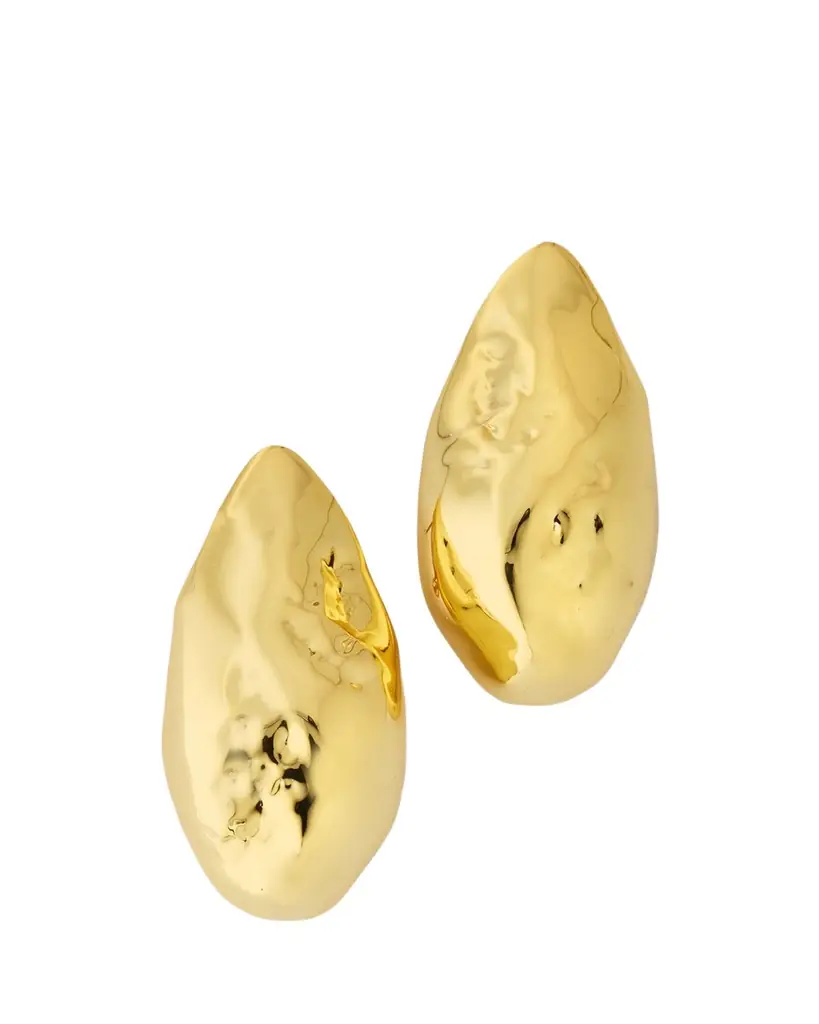 Molten Puffy Teardrop Post Earrings Molten Puffy Teardrop Post Earrings