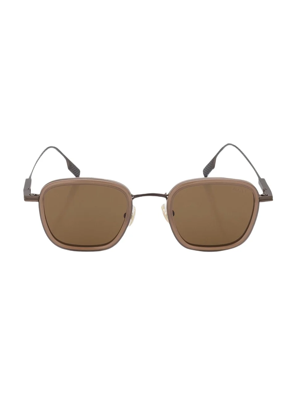 Zegna Men's Square Titanium Sunglasses