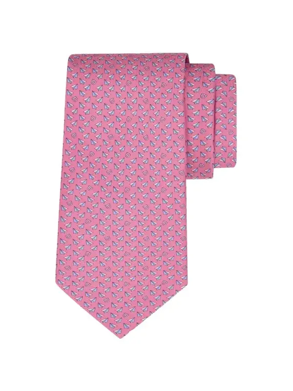 Ferragamo Men's Paper Airplane and Gancio Silk Tie