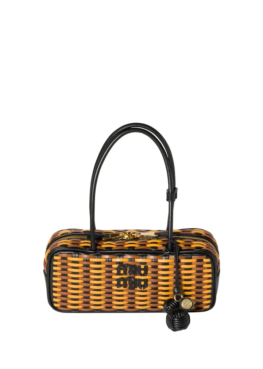 Miu Miu Beau Woven Leather Top-Handle Bag | Thumbnail 3 Miu Miu Beau Woven Leather Top-Handle Bag | Thumbnail 3
