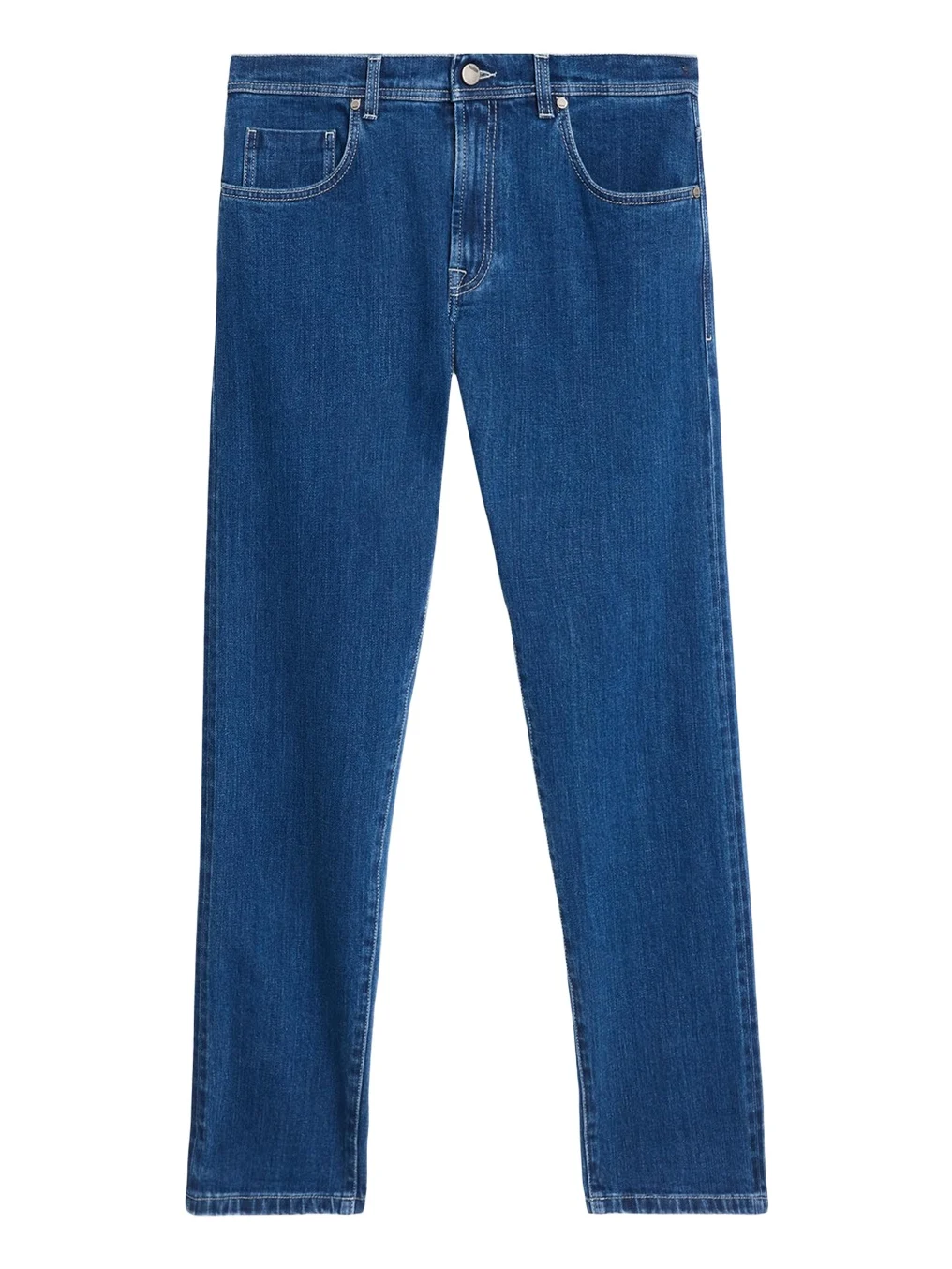 Men's Dark-Wash Denim Slim Straight-Leg Jeans Men's Dark-Wash Denim Slim Straight-Leg Jeans
