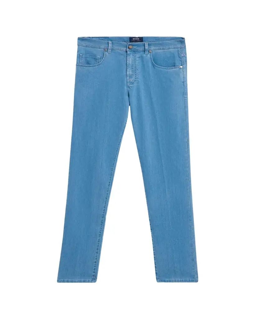 Cesare Attolini Men's Light-Wash Denim Slim Straight-Leg Jeans | Image 1 Cesare Attolini Men's Light-Wash Denim Slim Straight-Leg Jeans | Image 1