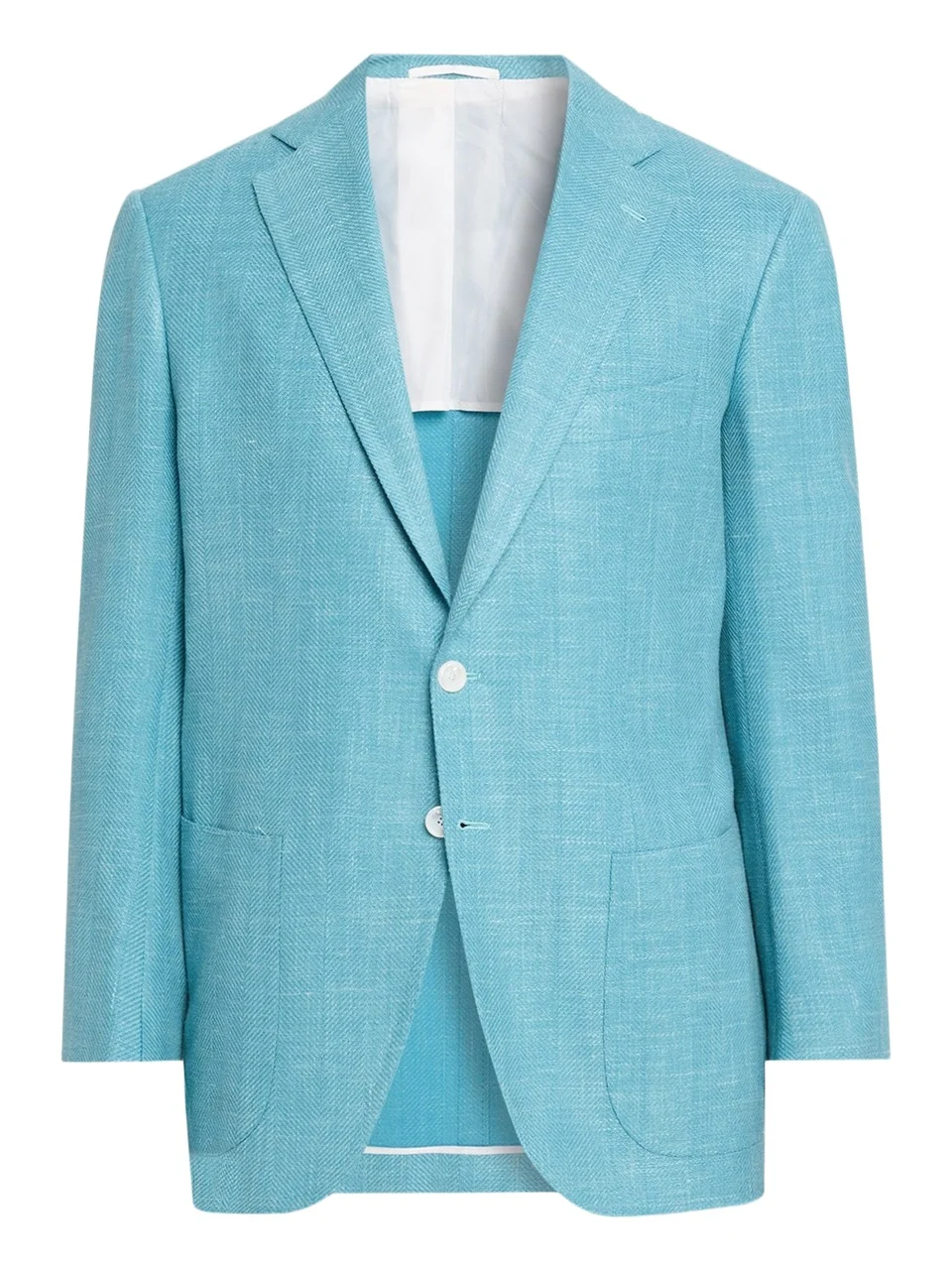 Men's Herringbone Patch Pocket Single-Breasted Sport Coat Men's Herringbone Patch Pocket Single-Breasted Sport Coat