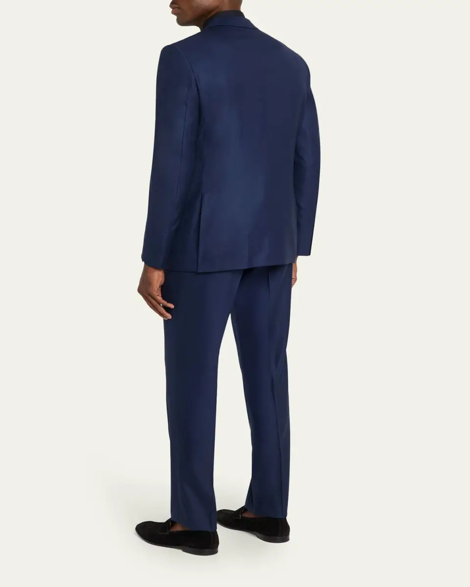 Zegna Men's Tonal Prince of Wales Plaid Wool Two-Piece Suit | Thumbnail 3 Zegna Men's Tonal Prince of Wales Plaid Wool Two-Piece Suit | Thumbnail 3