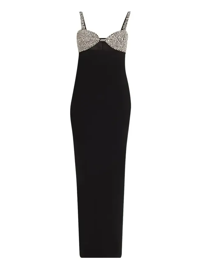 Lux Crystal-Embellished Cutout Column Gown Lux Crystal-Embellished Cutout Column Gown