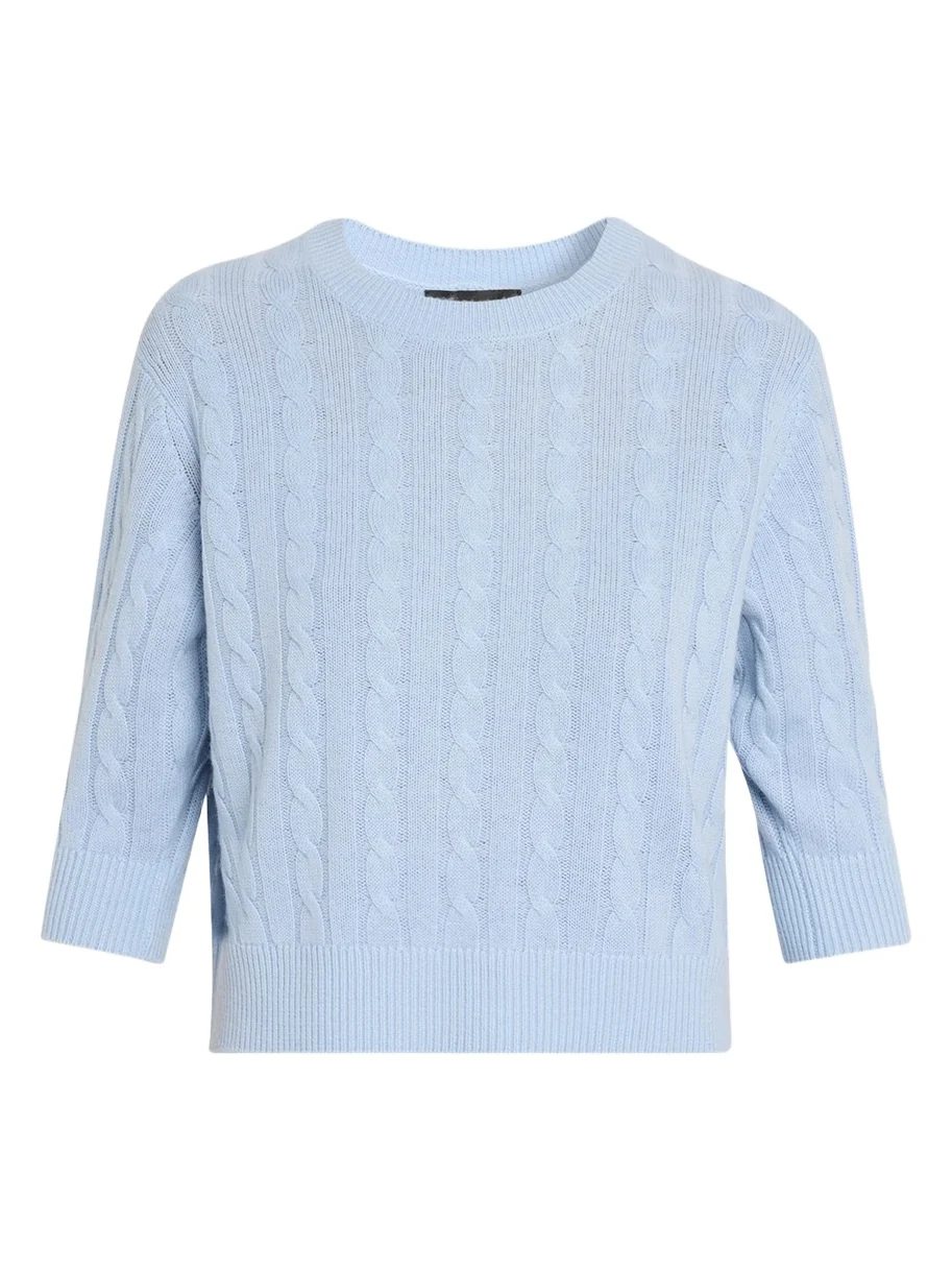 Marc Jacobs Open Back Bow Cable Sweater