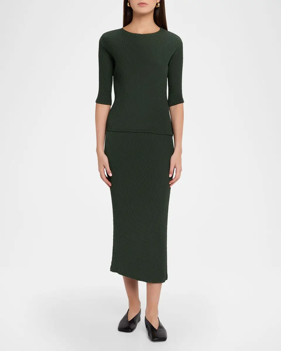 Issey Miyake Rhombus Double-Pleated Midi Skirt | Thumbnail 6 Issey Miyake Rhombus Double-Pleated Midi Skirt | Thumbnail 6