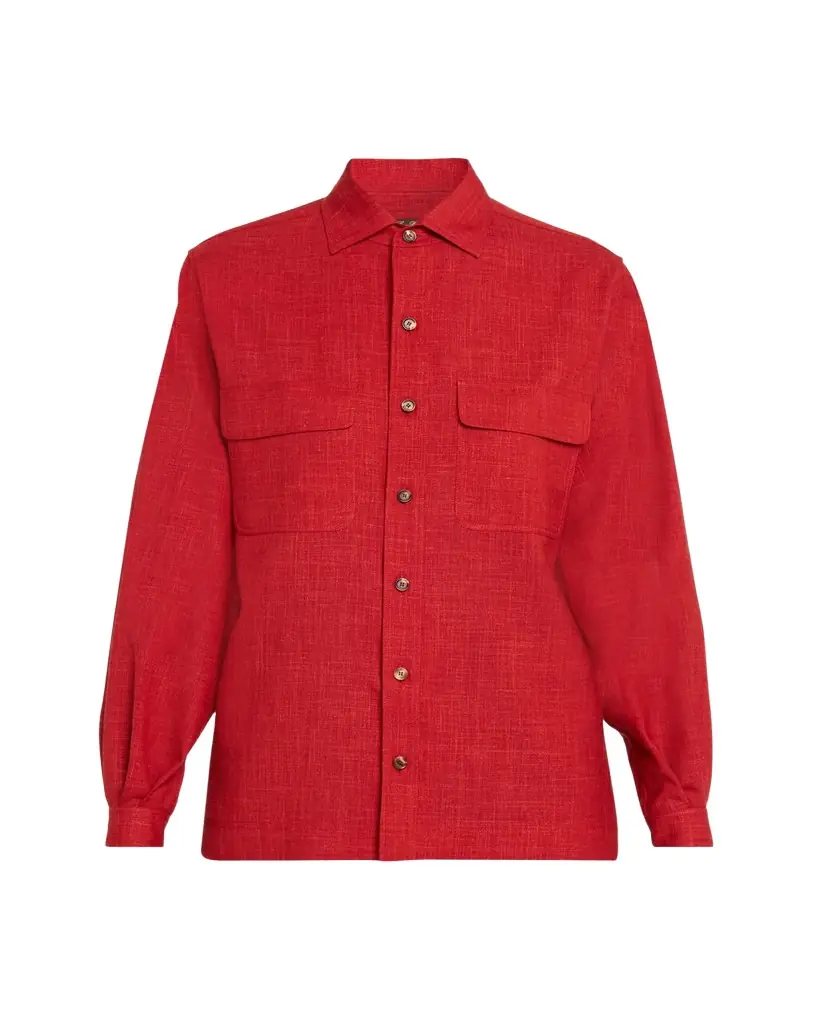 Loro Piana Ida Buttoned Long-Sleeve Shirt | Image 1 Loro Piana Ida Buttoned Long-Sleeve Shirt | Image 1