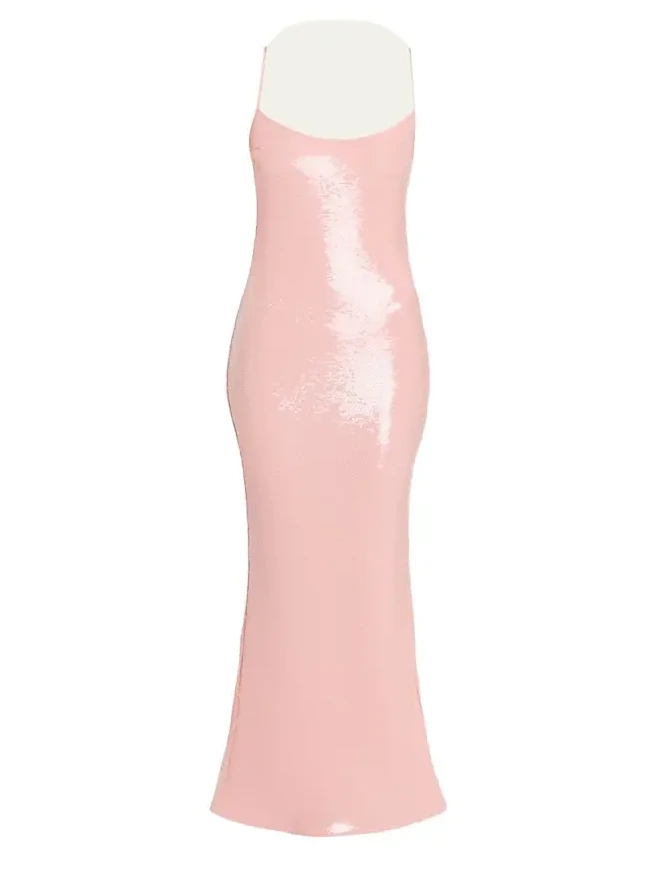 Isis Scoop-Neck Sequin Column Gown Isis Scoop-Neck Sequin Column Gown