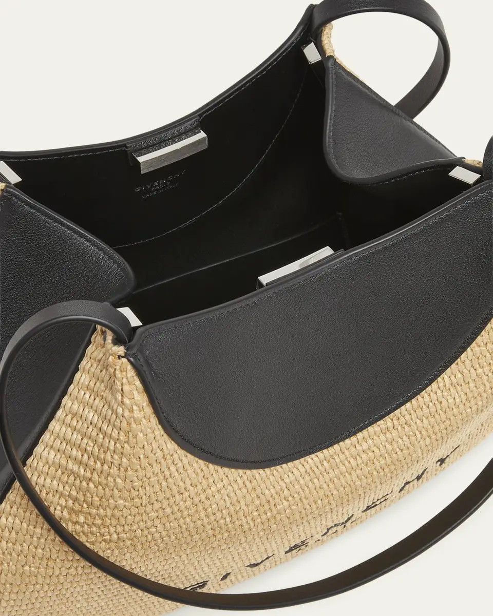 Givenchy Facet Small Shoulder Bag in Faux Raffia | Thumbnail 4 Givenchy Facet Small Shoulder Bag in Faux Raffia | Thumbnail 4
