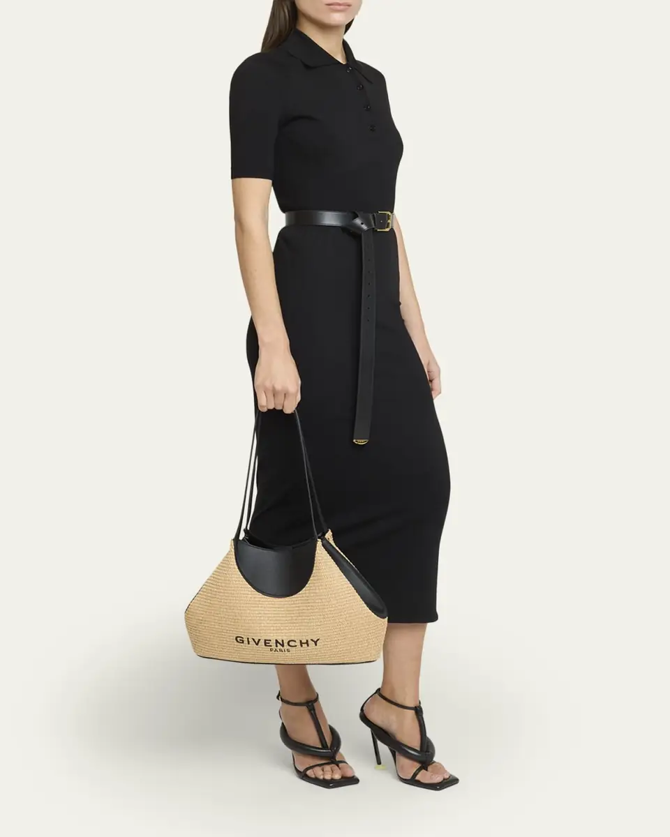 Givenchy Facet Small Shoulder Bag in Faux Raffia | Thumbnail 5 Givenchy Facet Small Shoulder Bag in Faux Raffia | Thumbnail 5