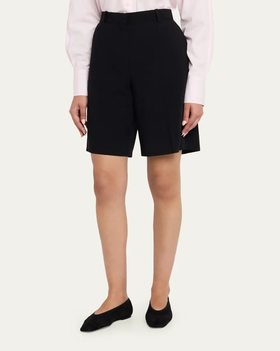 TOTEME Wide Fluid Shorts | Thumbnail 4 TOTEME Wide Fluid Shorts | Thumbnail 4