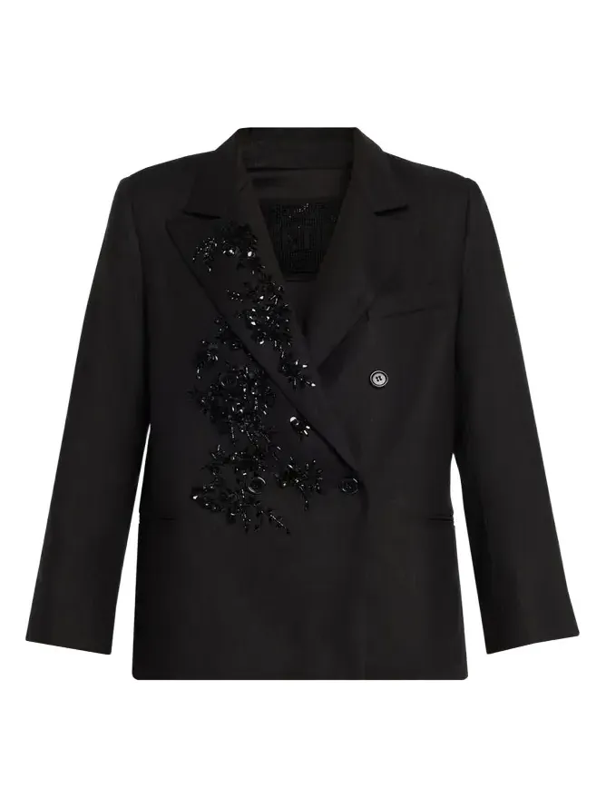 Antibes Night Embellished Double-Breasted Jacket