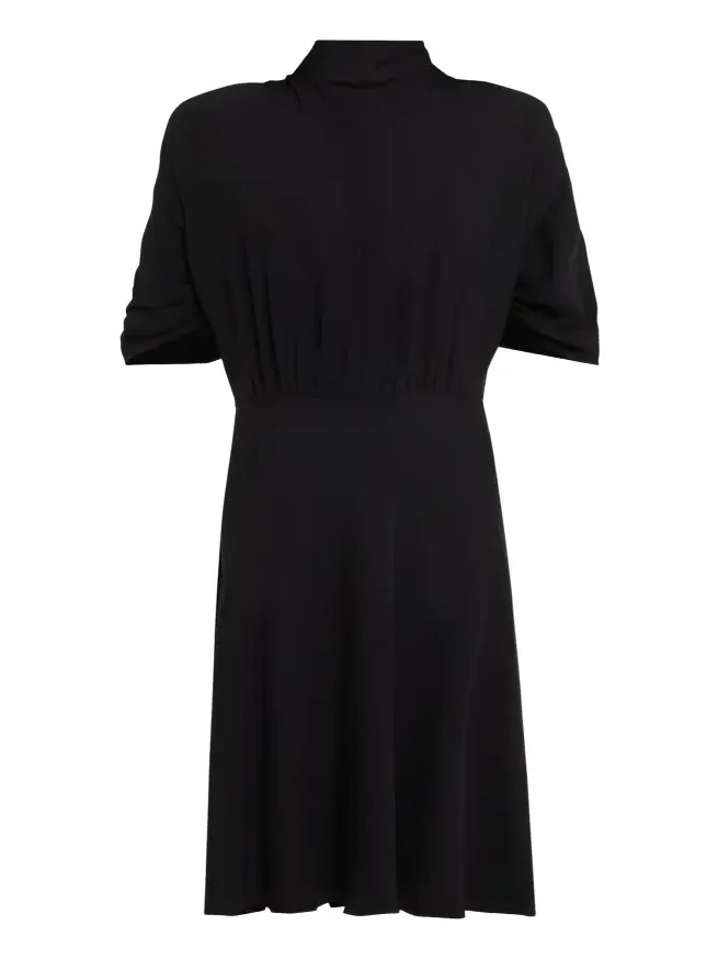 Emmeline Short-Sleeve Silk Midi Dress Emmeline Short-Sleeve Silk Midi Dress