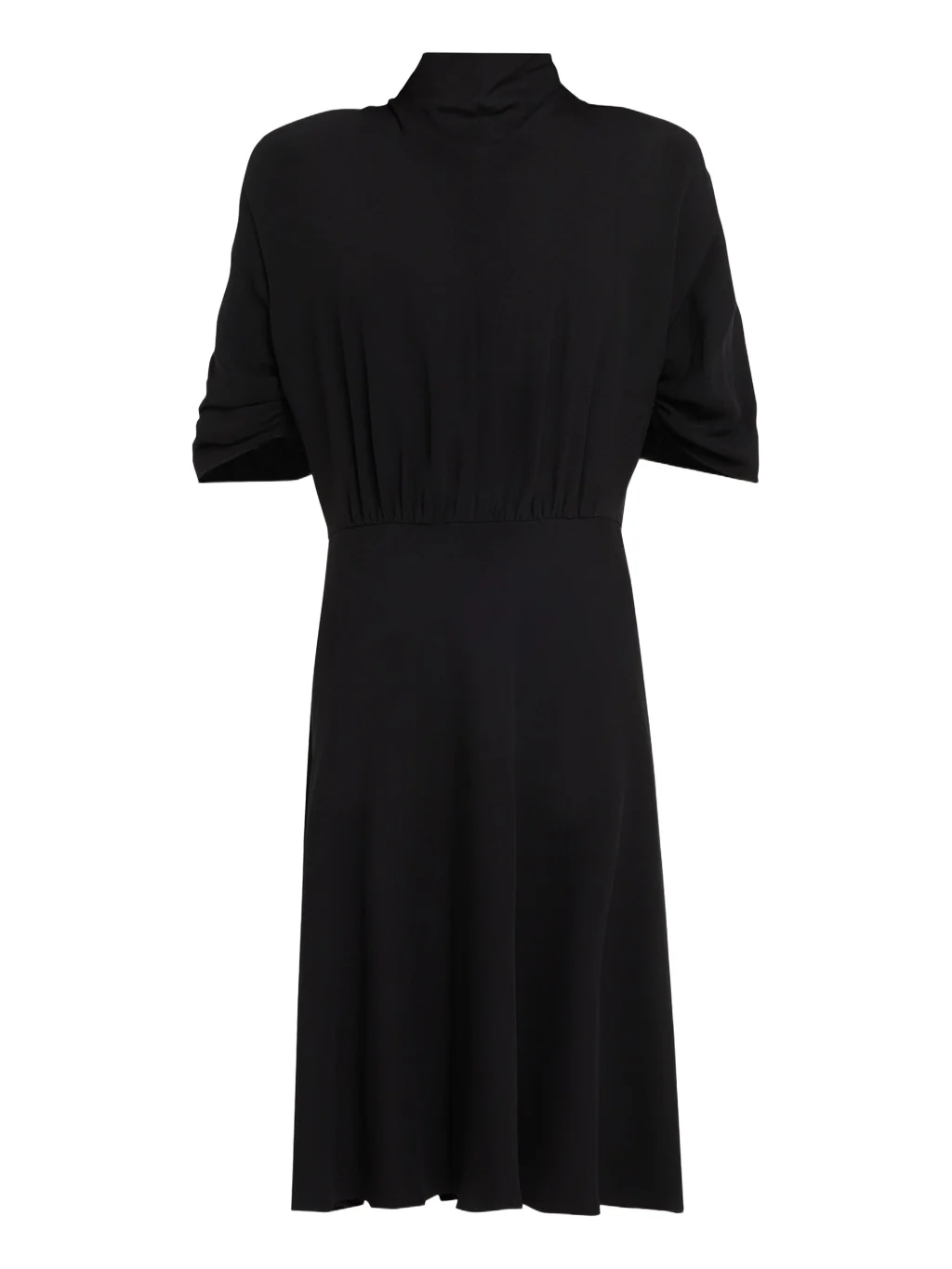 Emmeline Short-Sleeve Silk Midi Dress Emmeline Short-Sleeve Silk Midi Dress