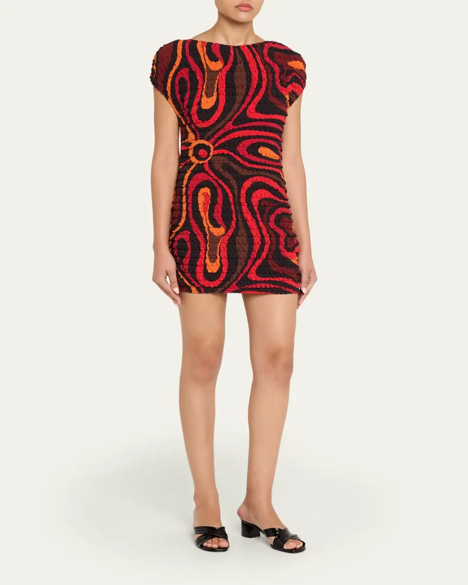 PUCCI Marmo Print Shibori Mini Dress | Thumbnail 4 PUCCI Marmo Print Shibori Mini Dress | Thumbnail 4