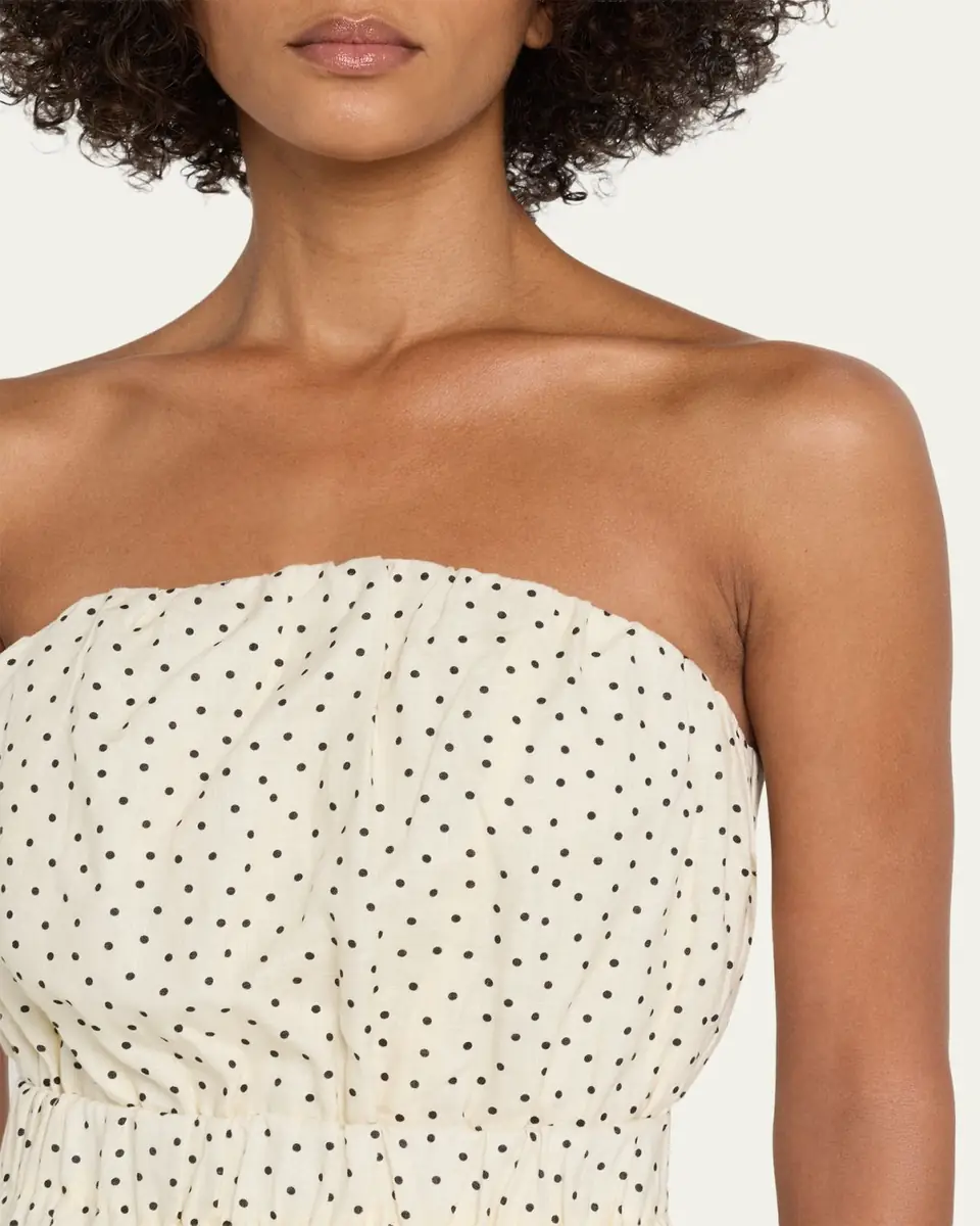 Aexae Strapless Polka Dot Linen Top | Thumbnail 5 Aexae Strapless Polka Dot Linen Top | Thumbnail 5