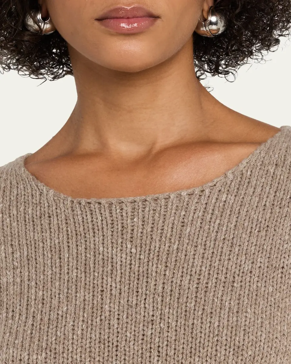 THE ROW Nitha Cashmere Knit Crewneck Sweater | Thumbnail 5 THE ROW Nitha Cashmere Knit Crewneck Sweater | Thumbnail 5