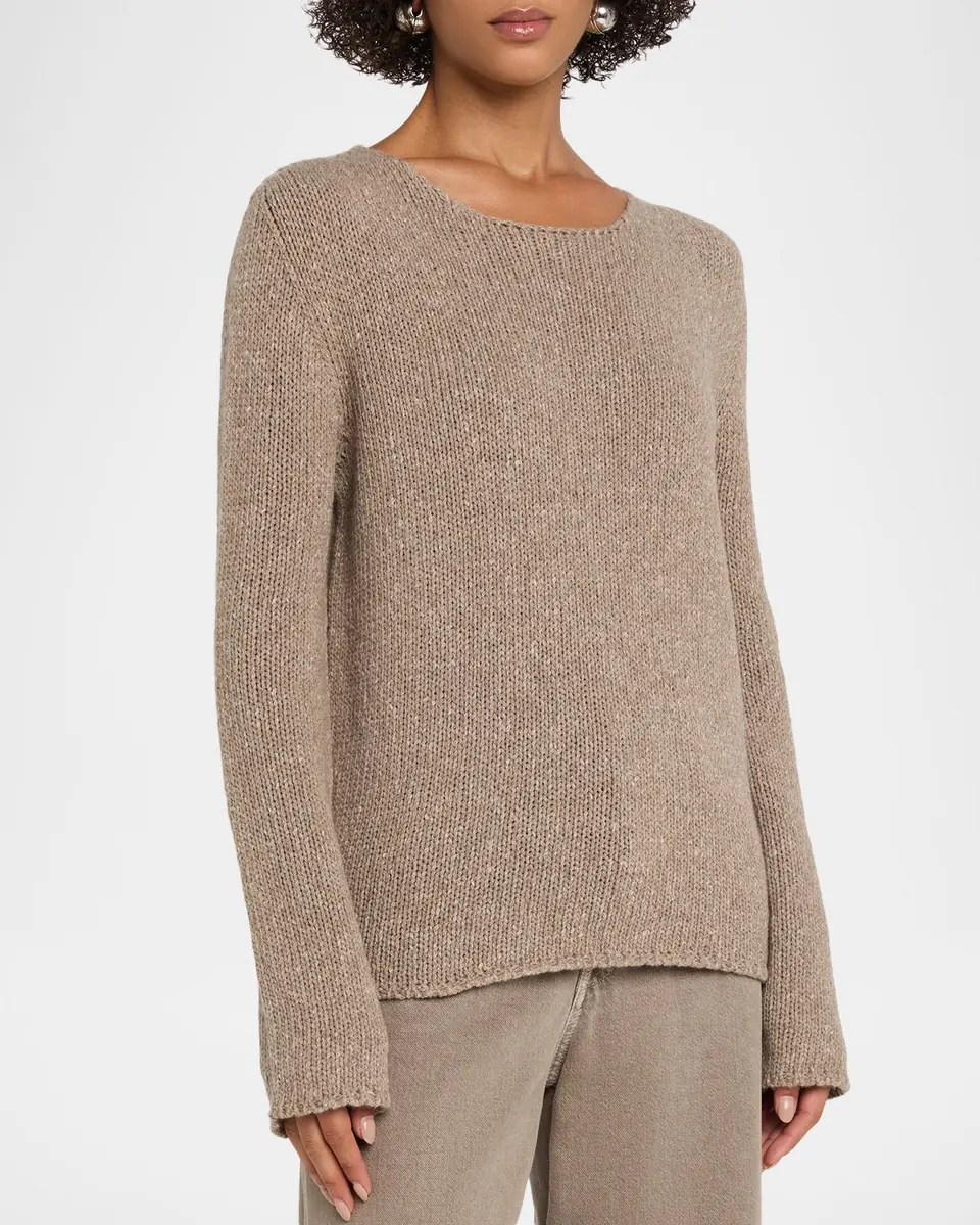THE ROW Nitha Cashmere Knit Crewneck Sweater | Thumbnail 8 THE ROW Nitha Cashmere Knit Crewneck Sweater | Thumbnail 8