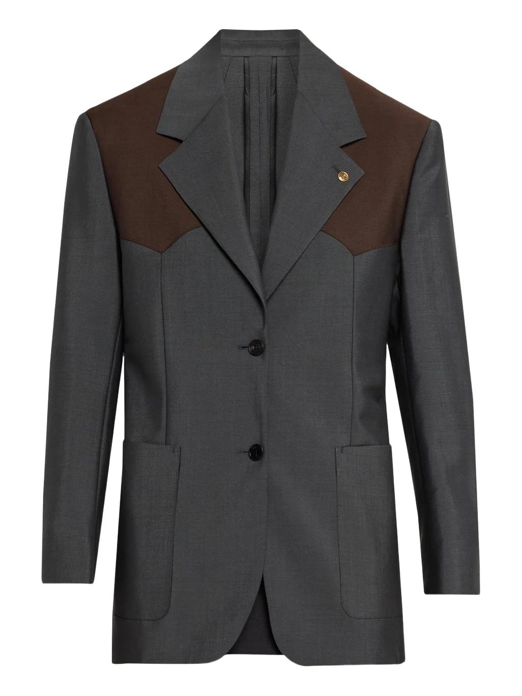Versace Wool Colorblock Jacket