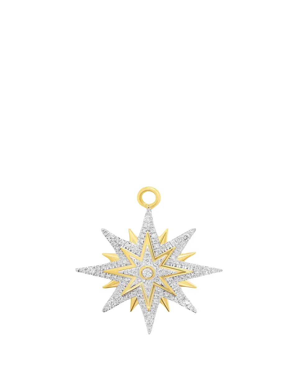 Sara Weinstock SW 18K Gold & Diamond Sunburst Charm | Thumbnail 2 Sara Weinstock SW 18K Gold & Diamond Sunburst Charm | Thumbnail 2