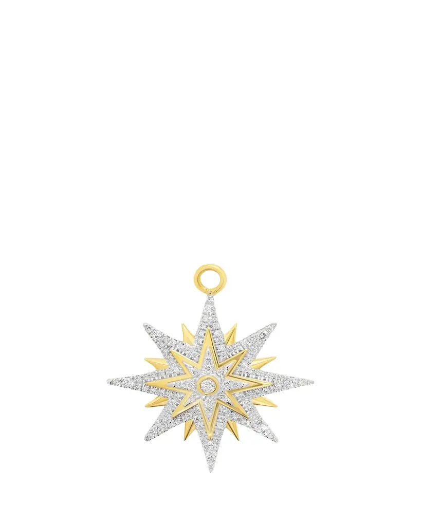 Sara Weinstock SW 18K Gold & Diamond Sunburst Charm | Image 1 Sara Weinstock SW 18K Gold & Diamond Sunburst Charm | Image 1