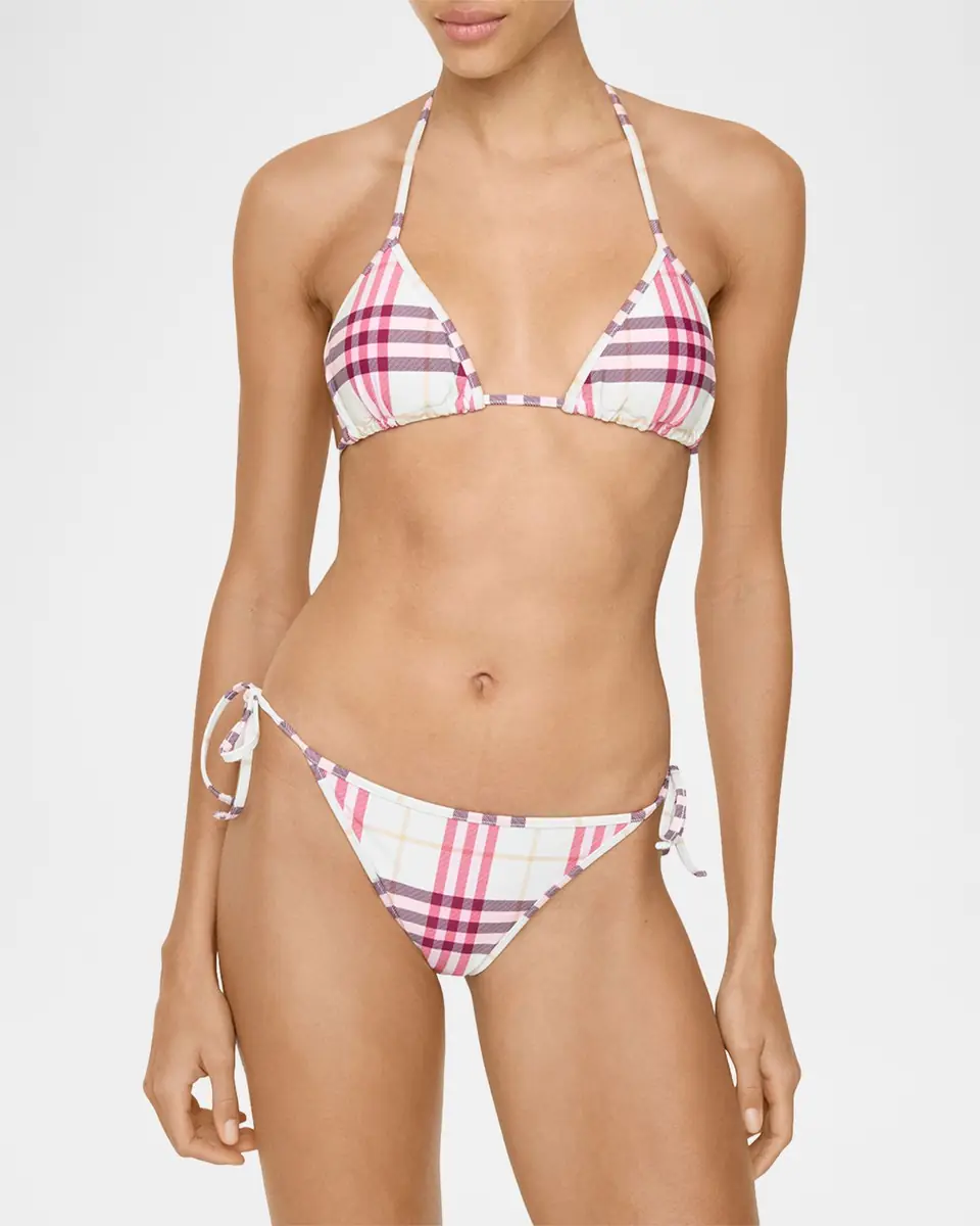 Burberry Sadie Check Bikini Top | Thumbnail 5 Burberry Sadie Check Bikini Top | Thumbnail 5