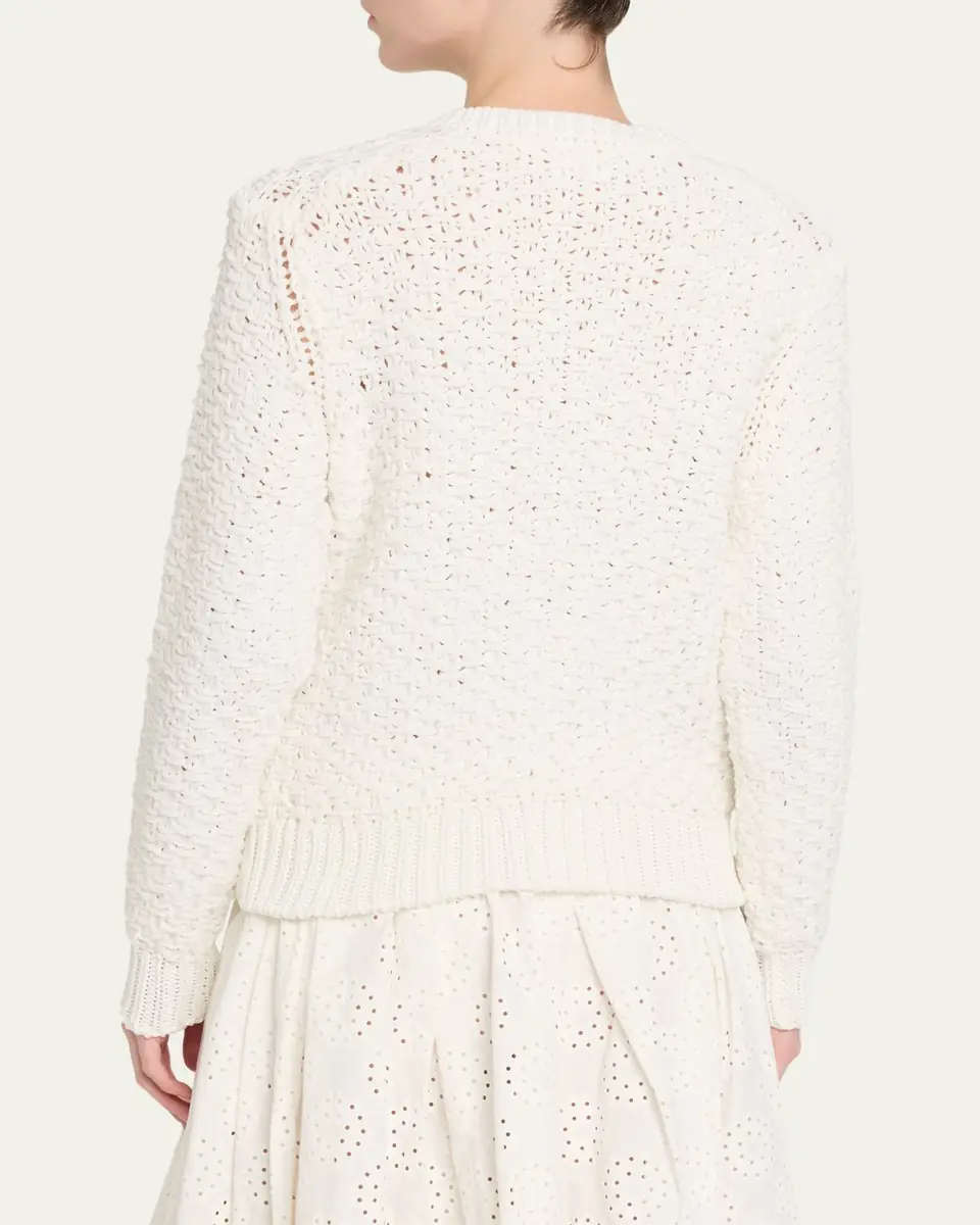 Comme des Garçons Open-Knit Crochet Crewneck Cardigan | Thumbnail 3 Comme des Garçons Open-Knit Crochet Crewneck Cardigan | Thumbnail 3