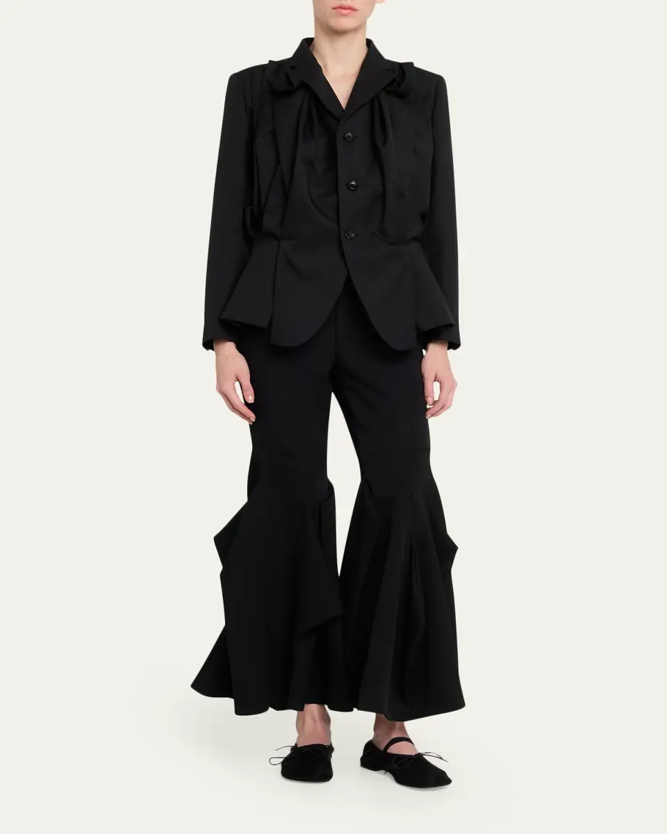 Comme des Garçons Wool Sculptural Flare Pants | Thumbnail 2 Comme des Garçons Wool Sculptural Flare Pants | Thumbnail 2