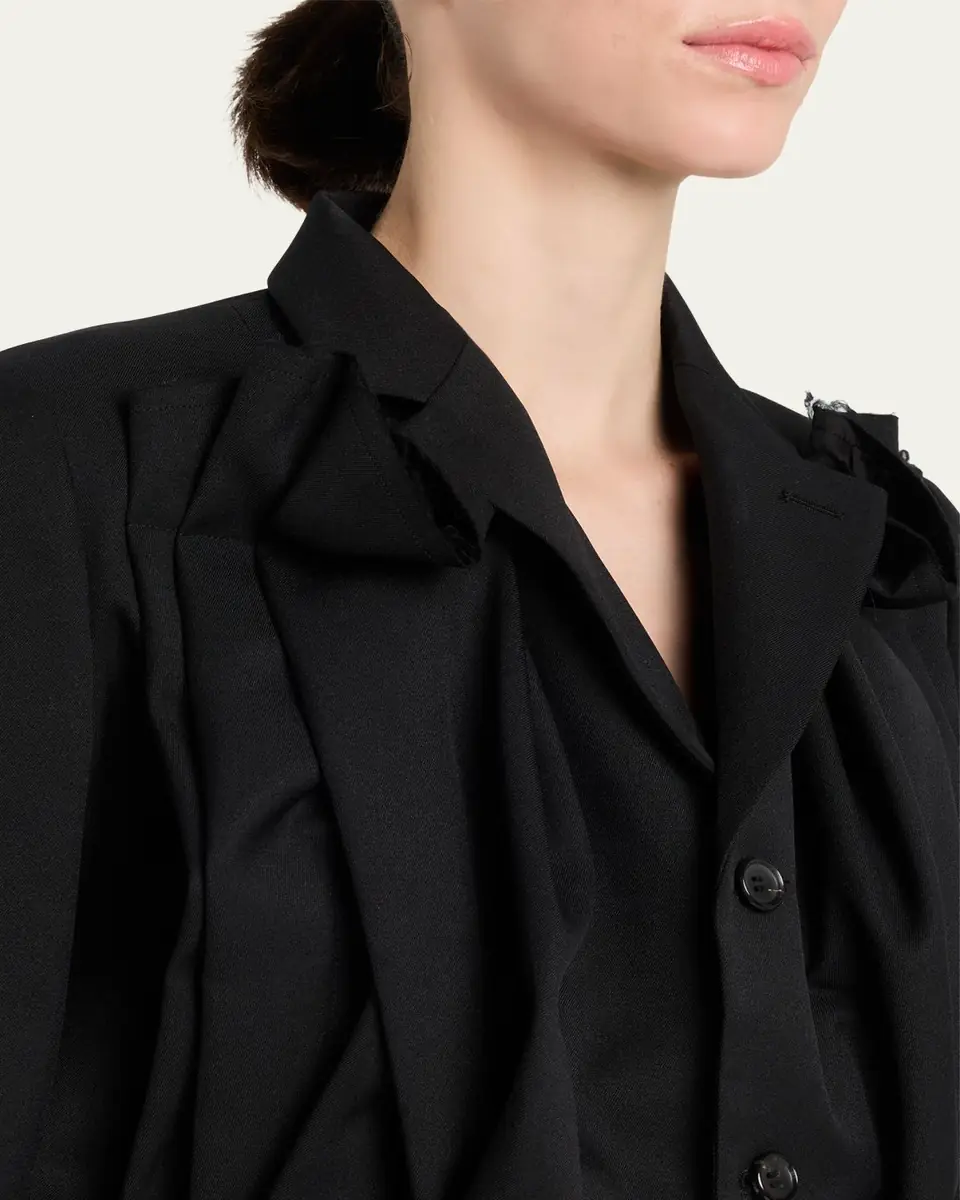 Comme des Garçons Draped Single-Breasted Blazer | Thumbnail 5