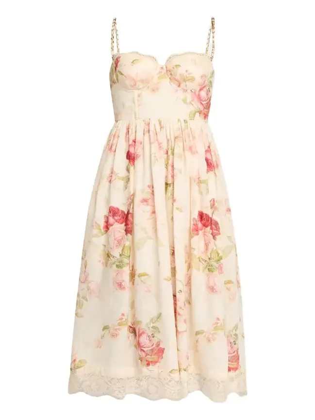 Roselight Corset Midi Dress Roselight Corset Midi Dress