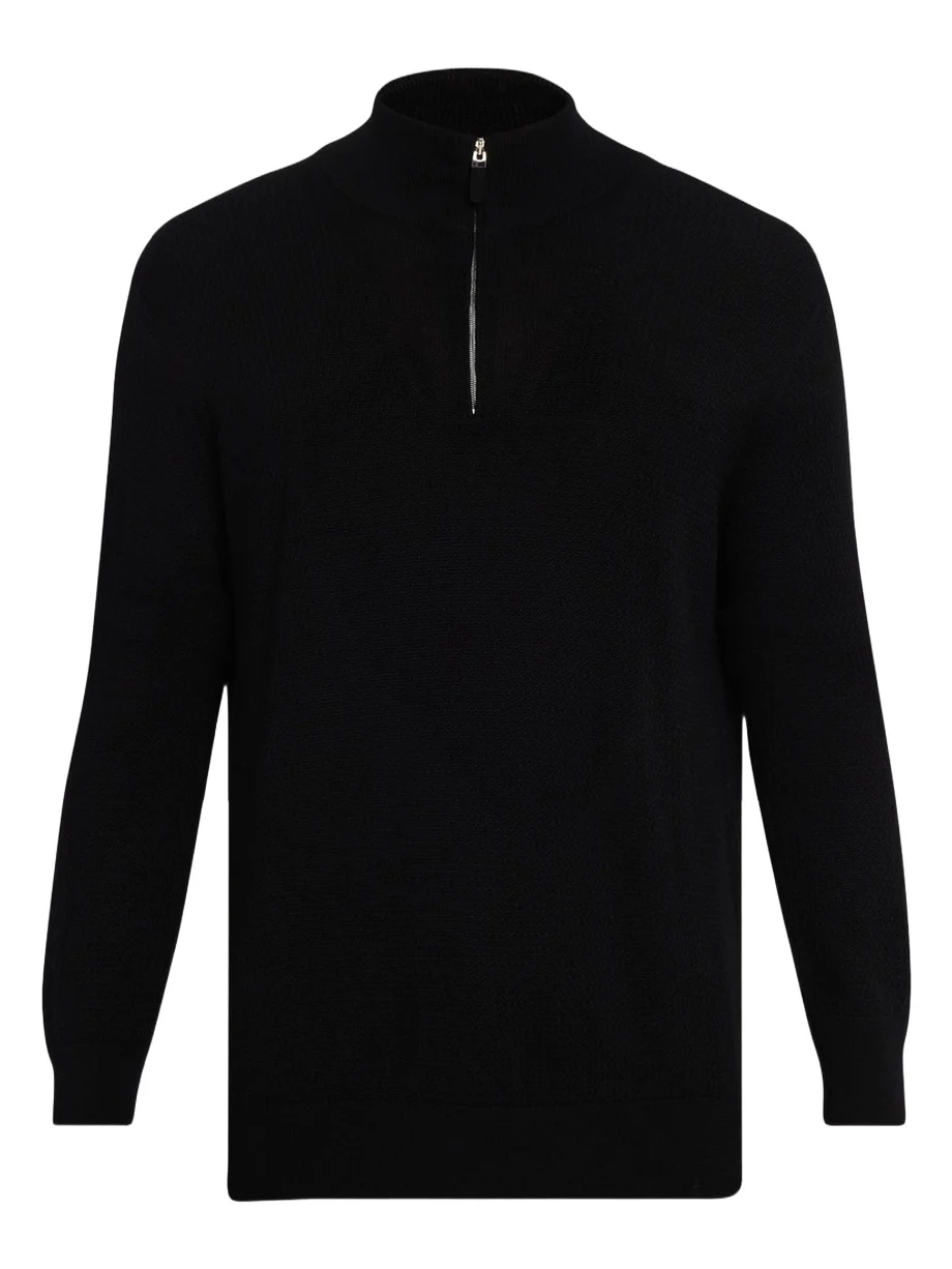 Zegna Men's Cashmere Knit Quarter-Zip Sweater